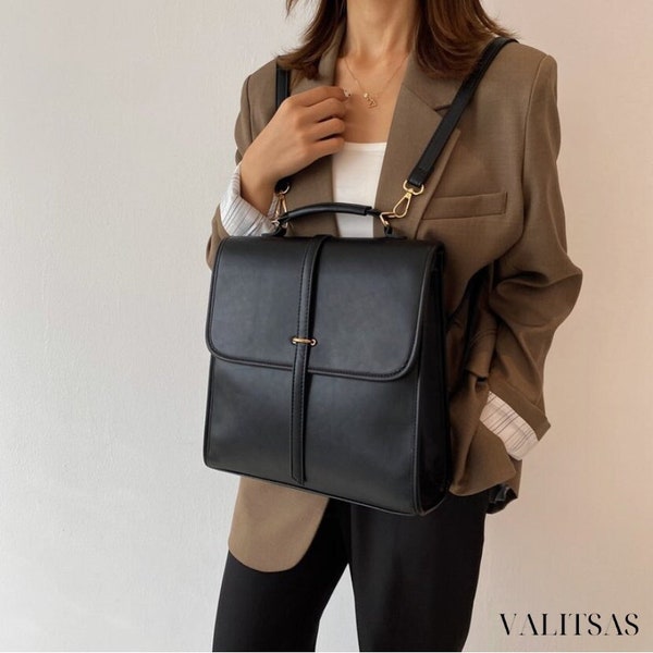 Backpack Purse Small Etsy