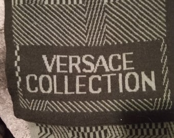 Authentic Versace Italian Wool Scarf Beautiful Condition!