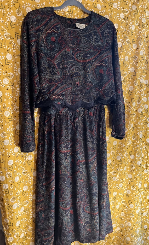 Kathie Lee Vintage Paisley Dress