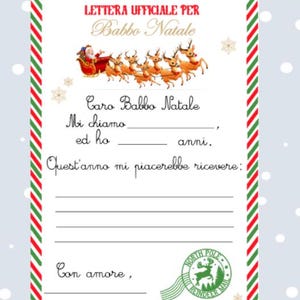 Children&#39;s Letter to Santa Claus