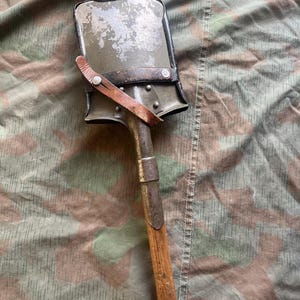 WW2 swiss military uniform original shovel spade vintage infantry 1944 dated rifleman late war model