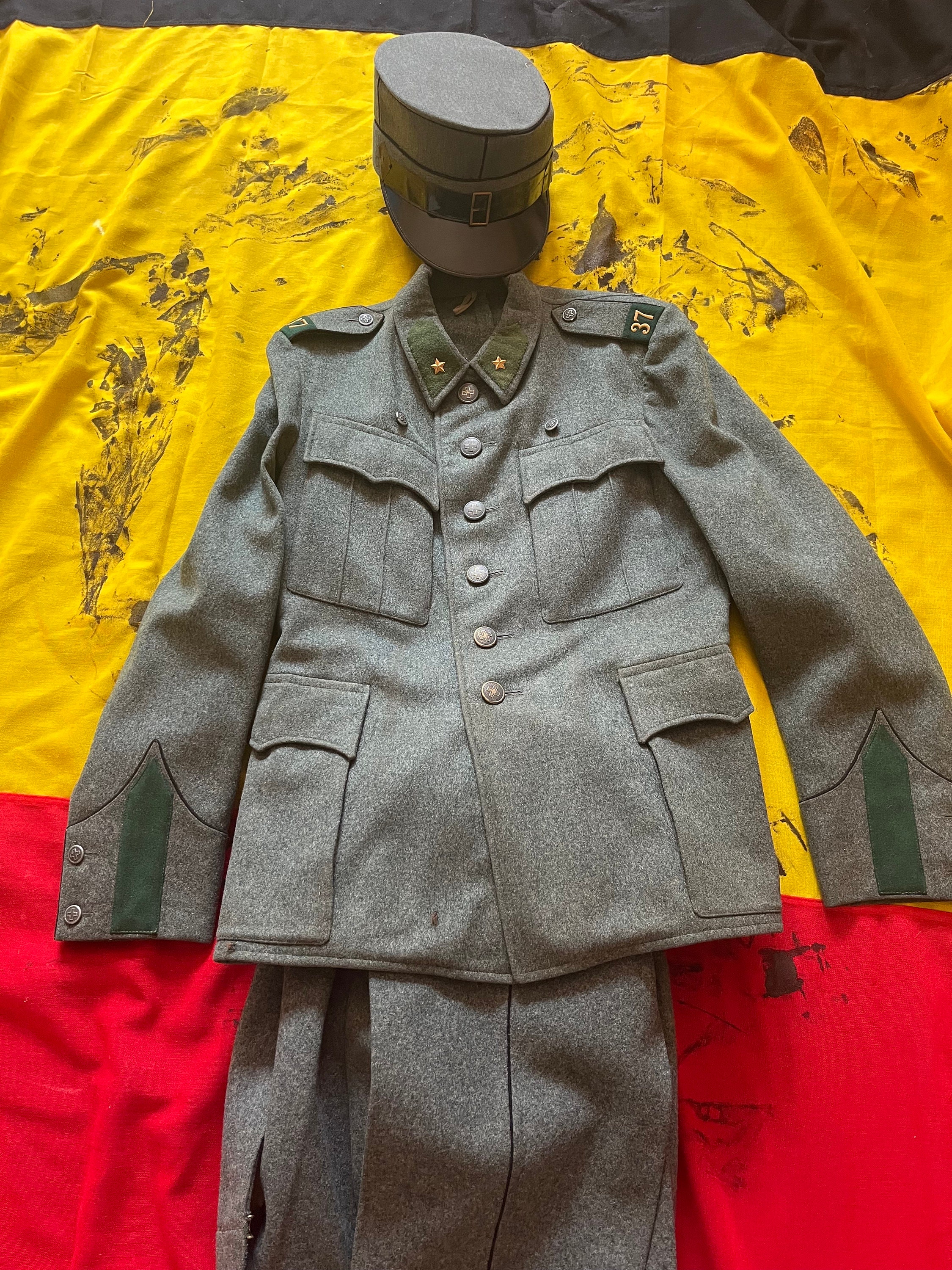 Fanfara Cappello Fez Bersaglieri Fez Bersaglieri Hat Crimson Cap - Main Image