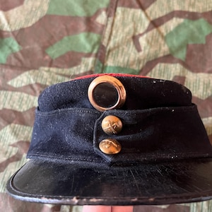 Rare Swiss military WW1 engineer sapper field cap hat uniform size 54 ord 1898 soldier
