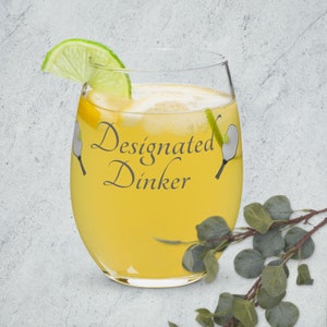 Designated Dinker - Pickleball Wine Glass & Gift