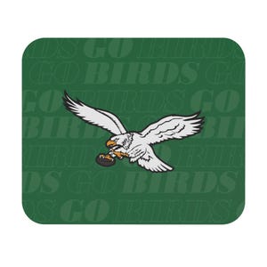 Alfombrilla de ratón Philadelphia Eagles Go Birds – Alfombrilla de escritorio de equipo deportivo (rectangular)