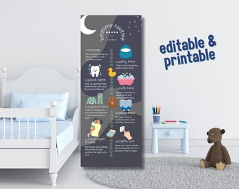 Toddler Bedtime Routine Printable