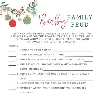 Frohe kleine Baby Shower Theme Einzigartige Familie Fehde Spiel