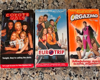 90s/2000s/y2k VHS LOT - Coyote Ugly, Eurotrip, Orgazmo