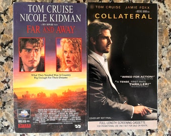 Tom Cruise VHS Lot - Fern und Away und Sicherheiten (seltenes Promo-Exemplar) - sehr guter Zustand