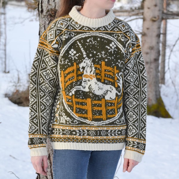Unicorn Tapestry Sweater Pattern