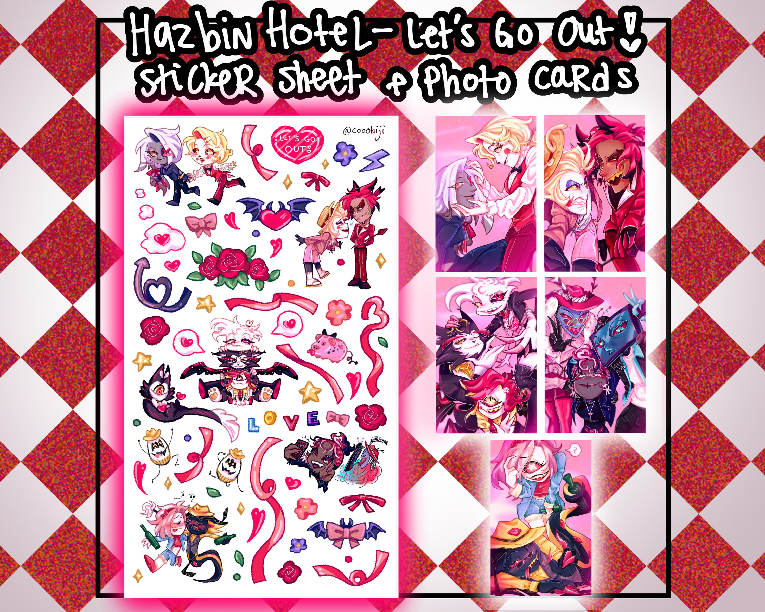 Hazbin hotel trading cards - Etsy 日本
