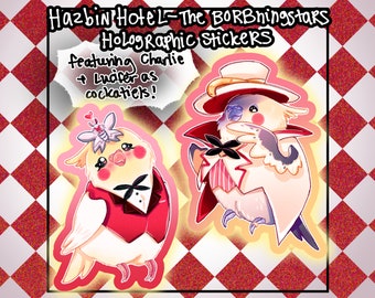 The Borbningstars Holographic Stickers [Hazbin Hotel]