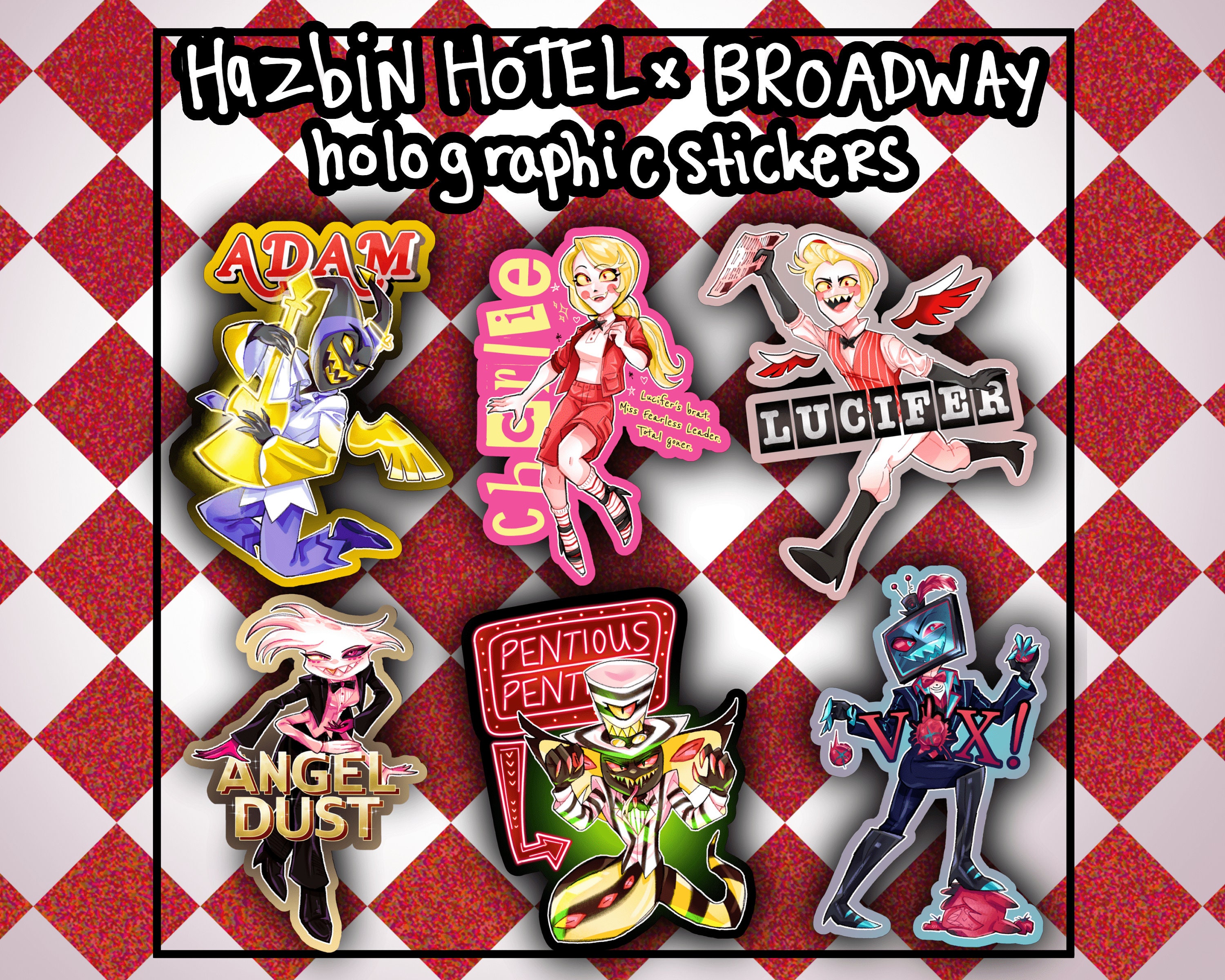 Hazbin Hotel X Broadway Musicals Stickers [hazbin Hotel] - Etsy