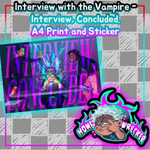 Interview, Concluded. Print and Sticker [Interview with the Vampire]