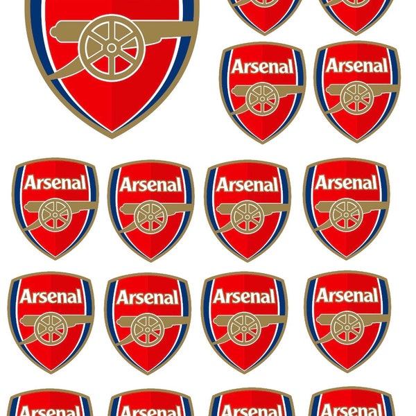 Arsenal Logo Edible Icing Sheet Print A4 For Cakes, Cupcakes, Cookies Different Sizes Available