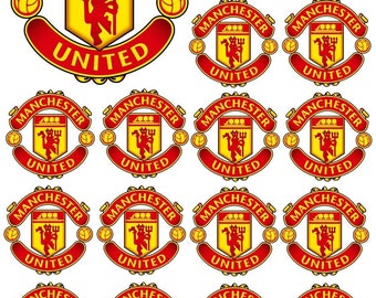 Manchester United Logo Edible Icing Sheet Print A4 For Cakes, Cupcakes, Cookies Different Sizes Available