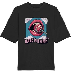 Rave T-Shirt Techno Shirt Unisex – Electronic Music Clothing | Festival Outfit Raver | Techno Clothing Berlin Style | Clubwear Streetwear Black