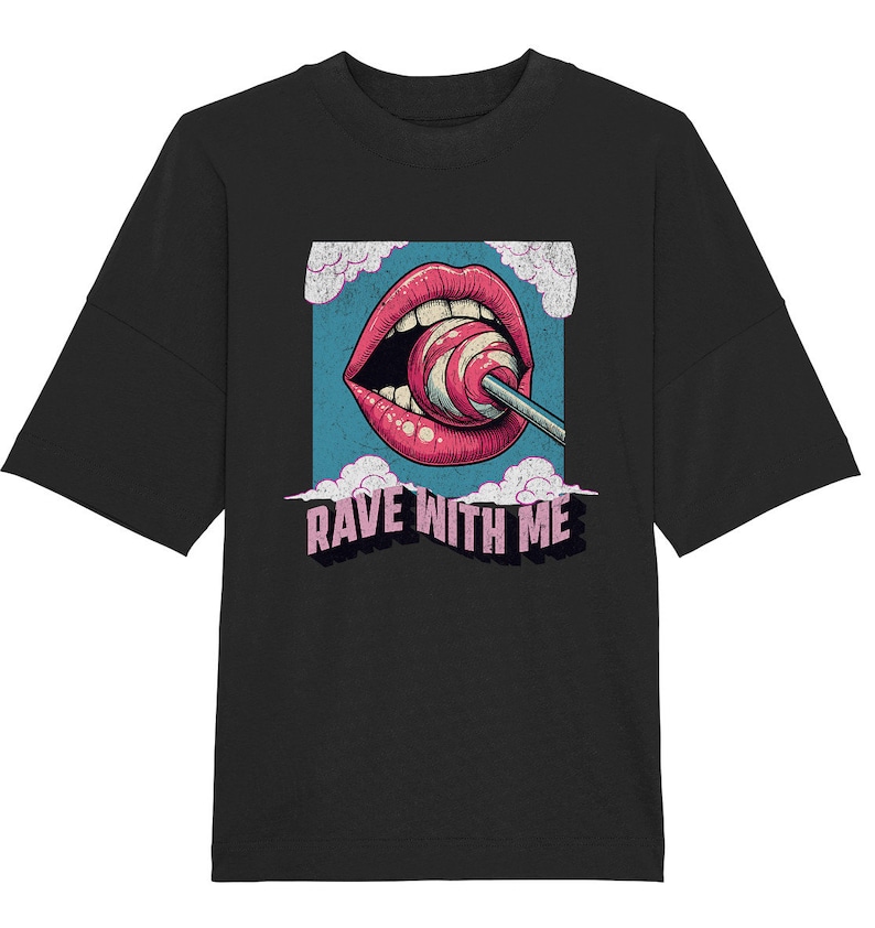 Rave T-Shirt Techno Shirt Unisex – Electronic Music Clothing | Festival Outfit Raver | Techno Clothing Berlin Style | Clubwear Streetwear Black