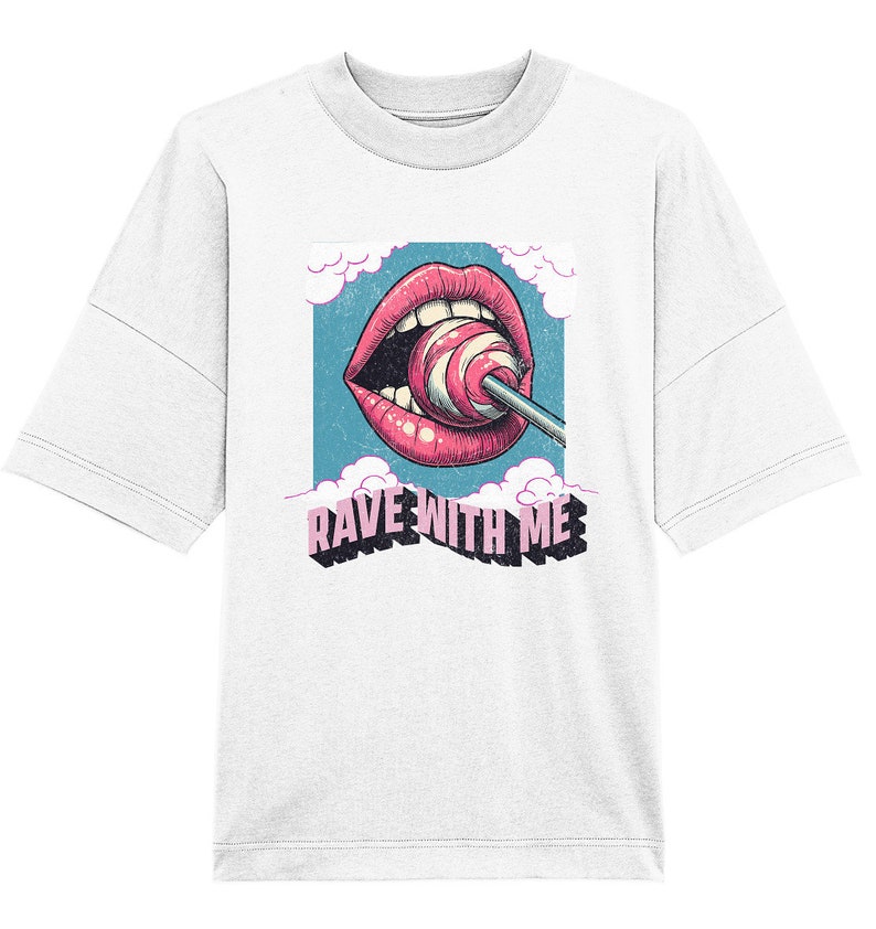 Rave T-Shirt Techno Shirt Unisex – Electronic Music Clothing | Festival Outfit Raver | Techno Clothing Berlin Style | Clubwear Streetwear White