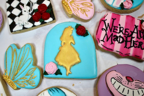Custom Alice in Wonderland Cookies - Etsy