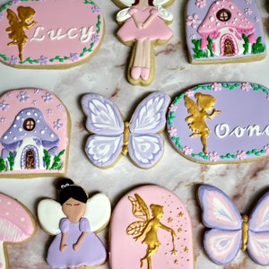 Fairy birthday sugar cookies.
