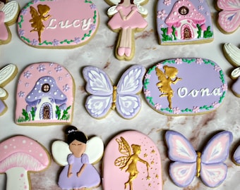 Fairy birthday sugar cookies.