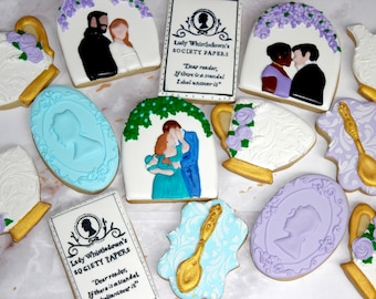 Bridgerton themed cookies