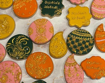 Mehndi party cookies