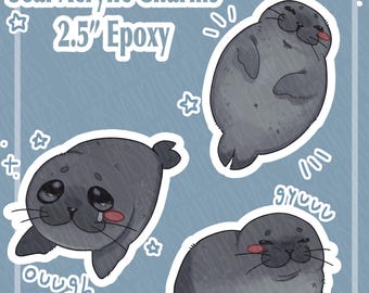 Silly Seal 2.5" Acrylic Charms