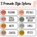 Schedule Cards, Class Schedule, Editable Labels, Boho Rainbow ...