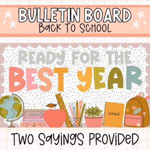 Back to School Bulletin Board, Classroom Decor, Bulletin Board, Back to School, Welcome Bulletin Board, Trendy Classroom Decor