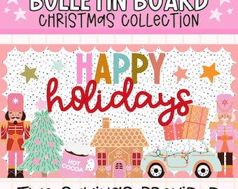 Christmas Bulletin Board, Classroom Decor, Bulletin Board, Christmas Classroom, Welcome Bulletin Board, Trendy Classroom, Holiday Classroom