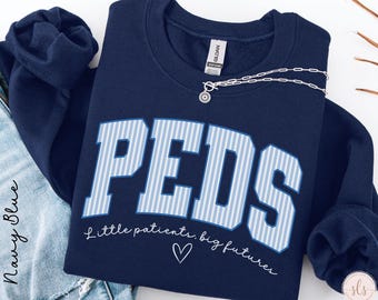Pediatric Nurse Sweatshirt, Comfort Colors Peds Nurse Shirt, Peds Nurse Gift, Peds Nurse T-shirt, Pediatric Nurse TShirt, Pediatric Crew