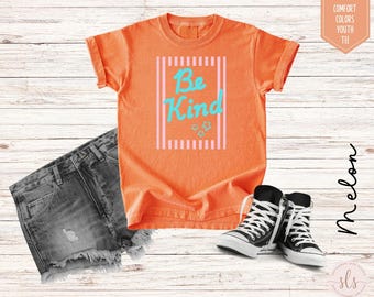Be Kind Kids Shirt, Kids Be Kind Shirt, Comfort Colors Youth Tee, Kindness Shirt for Kids, Positive Message Shirt, Girls School Shirt Tshirt