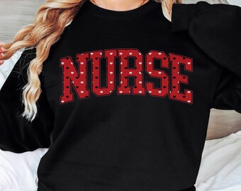 Registered Nurse Valentines Sweatshirt, RN Valentines Sweatshirt, ED Er ICU Nurse Valentines Sweatshirt, Abschlussgeschenk für Pflegeschüler