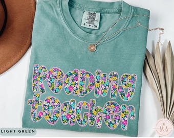Comfort Colors Reading Teacher Shirt, Reading Teacher Gift, Reading Team, Reading Squad, Librarian Shirt, Teacher Appreciation,Library Shirt