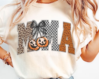 Mama Halloween Shirt, Mom Halloween Shirt, Comfort Colors Spooky Mama Tee, Halloween Mama Tshirt, Spooky Moms Shirt, Fall Mama Shirt