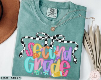 Comfort Colors Second Grade Teacher Shirt, 2nd Grade Teacher Shirt, 2nd Grade T-Shirt, Second Grade TShirt, Second Grade Teacher Gifts
