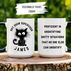 Personalized Boss Gifts, Chaos Coordinator, Funny Office Coffee Mug, Supervisor Gifts, Manager Gift, Sarcastic Coffee Mug, Funny Work Gift