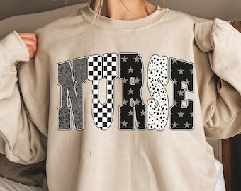 Nurse Sweatshirt,Comfort Colors Nurse Shirt,Nurse Appreciation Week Gift,Nursing School Tee, Christmas Gift For Nurse,Nurse Graduation Gift