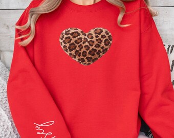 Personalized Valentines Day Sweatshirt, Valentine’s day shirt, Heart Sweatshirt, Love Sweatshirt, Custom Valentines Hoodie, Size S-4XL