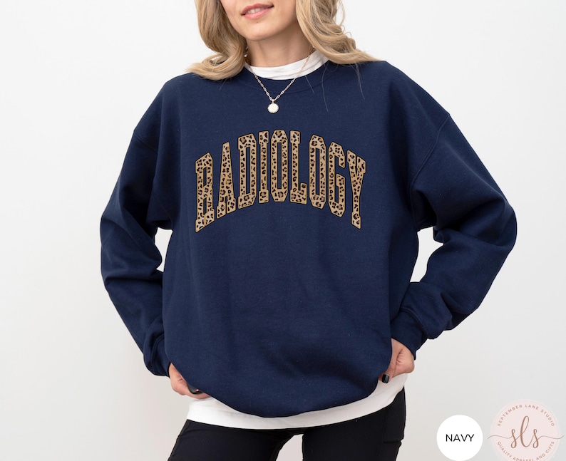 Radiology Sweatshirt, Radiology Shirt,Radiologist Shirt,RAD Tech Crewneck,X-Ray Tech Sweater,Radiologic Technologist Shirt,CT MRI Tech Gift Navy