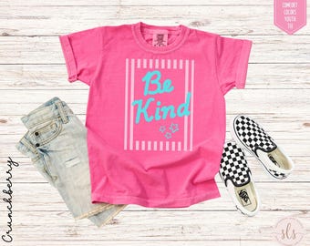 Be Kind Kids Shirt, Kids Be Kind Shirt, Comfort Colors Youth Tee, Kindness Shirt for Kids, Positive Message Shirt, Girls School Shirt Tshirt