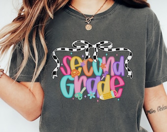 Comfort Colors Second Grade Teacher Shirt, 2nd Grade Teacher Shirt, 2nd Grade T-Shirt, Second Grade TShirt, Second Grade Teacher Gifts