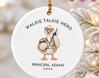 Personalized Principal Ornament, Principal Appreciation Gift, Custom Principal Keepsake, School Principal Gift, Principal Christmas Ornament