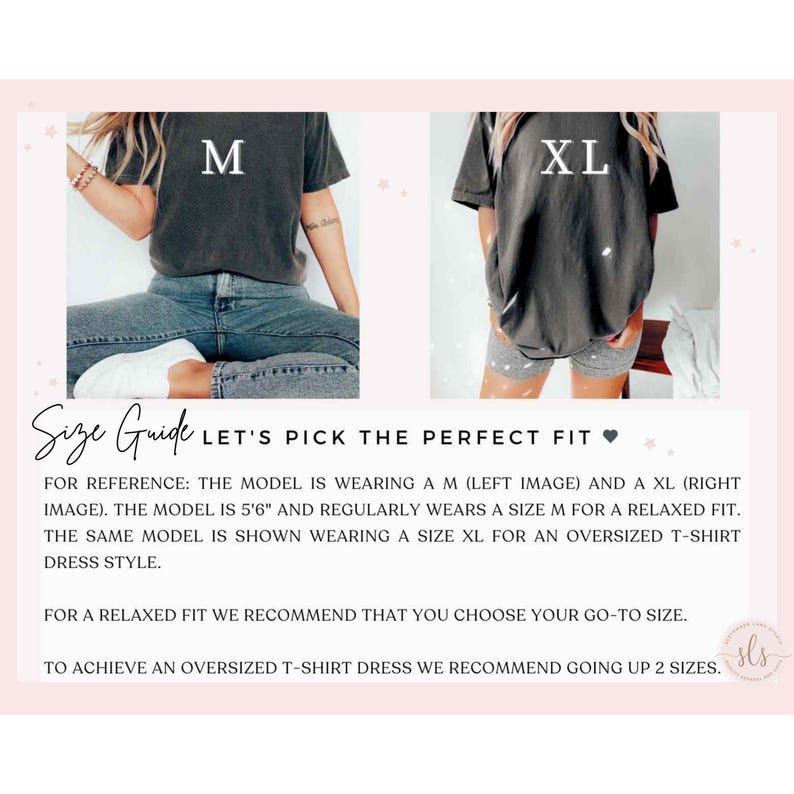 K&ouml;nnte beinhalten: Gr&ouml;&szlig;entabelle mit zwei Bildern einer Person, die ein dunkelgraues T-Shirt tr&auml;gt, einmal Gr&ouml;&szlig;e M und einmal Gr&ouml;&szlig;e XL. Der Text lautet "Lass uns die perfekte Passform ausw&auml;hlen". Das Model ist 167,6 cm gro&szlig; und tr&auml;gt Gr&ouml;&szlig;e M f&uuml;r eine lockere Passform.