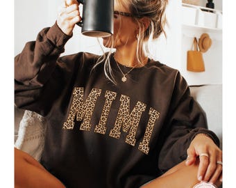Mimi Sweatshirt, Cotton Polyester Mix: Size S - 3 XL, Pregnancy Announcement, Mother Day Sweatshirt, Mimi Christmas Sweater