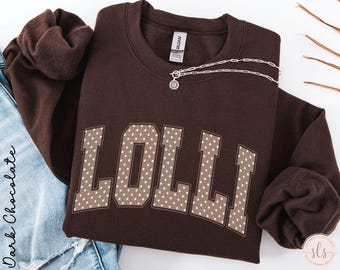Lolli Sweatshirt, Lolli Christmas Sweatshirt, Lolli Sweater, Lolli Sweatshirt for Mothers Day, Lolli Crewneck, Sweatshirt Size S - 5 XL