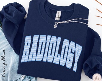 Radiology Sweatshirt, Comfort Colors Radiology Shirt, Radiology Sweater, Radiologist Shirt, X-Ray Tech Gift, Radiology CT MRI Tech Christmas