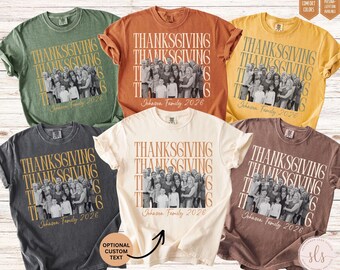Custom Thanksgiving Family Shirts, Personalized Matching Family Thanksgiving T-Shirts, Family Matching Thanksgiving Shirts, Thanksgiving Tee